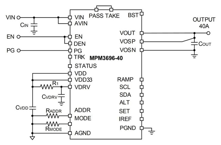 MPM3696-40 应用原理图